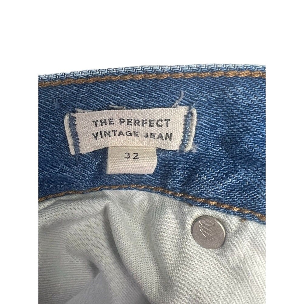 Madewell Perfect Vintage Jeans Womens 32 High‎ Rise Distressed Straight Denim - Picture 8 of 13